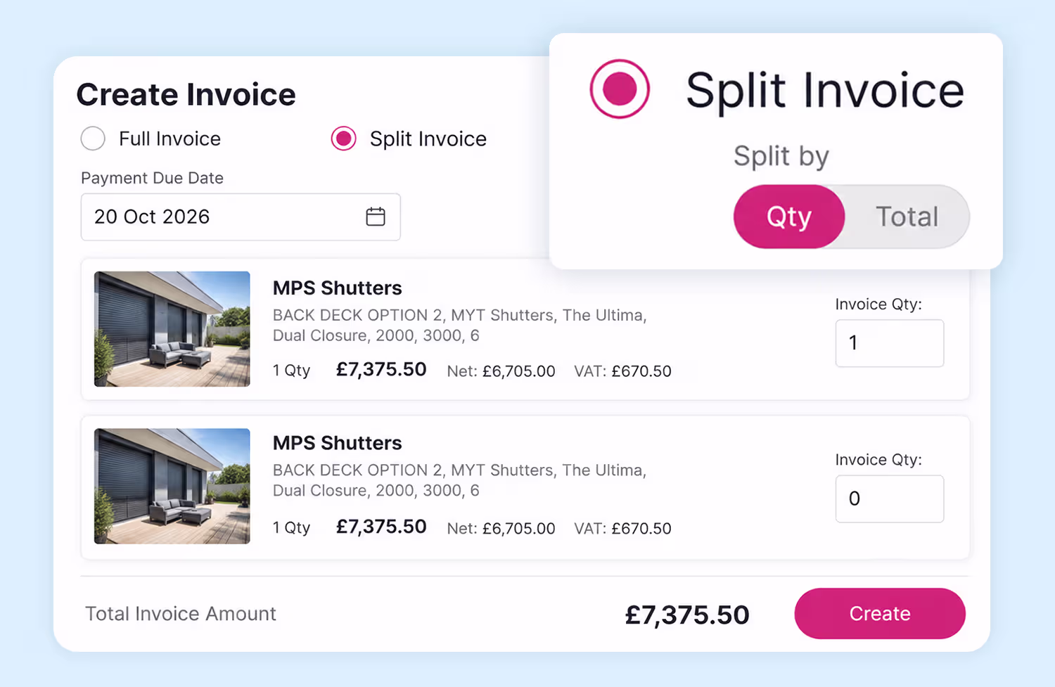 Manage part payments easily