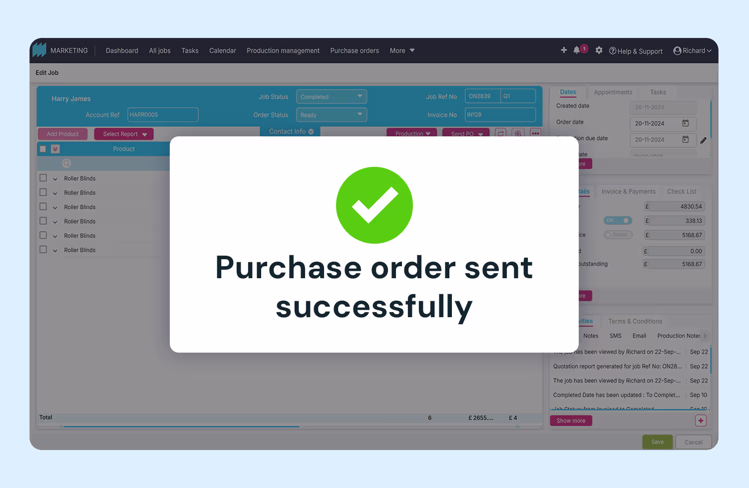 Send POs directly to suppliers