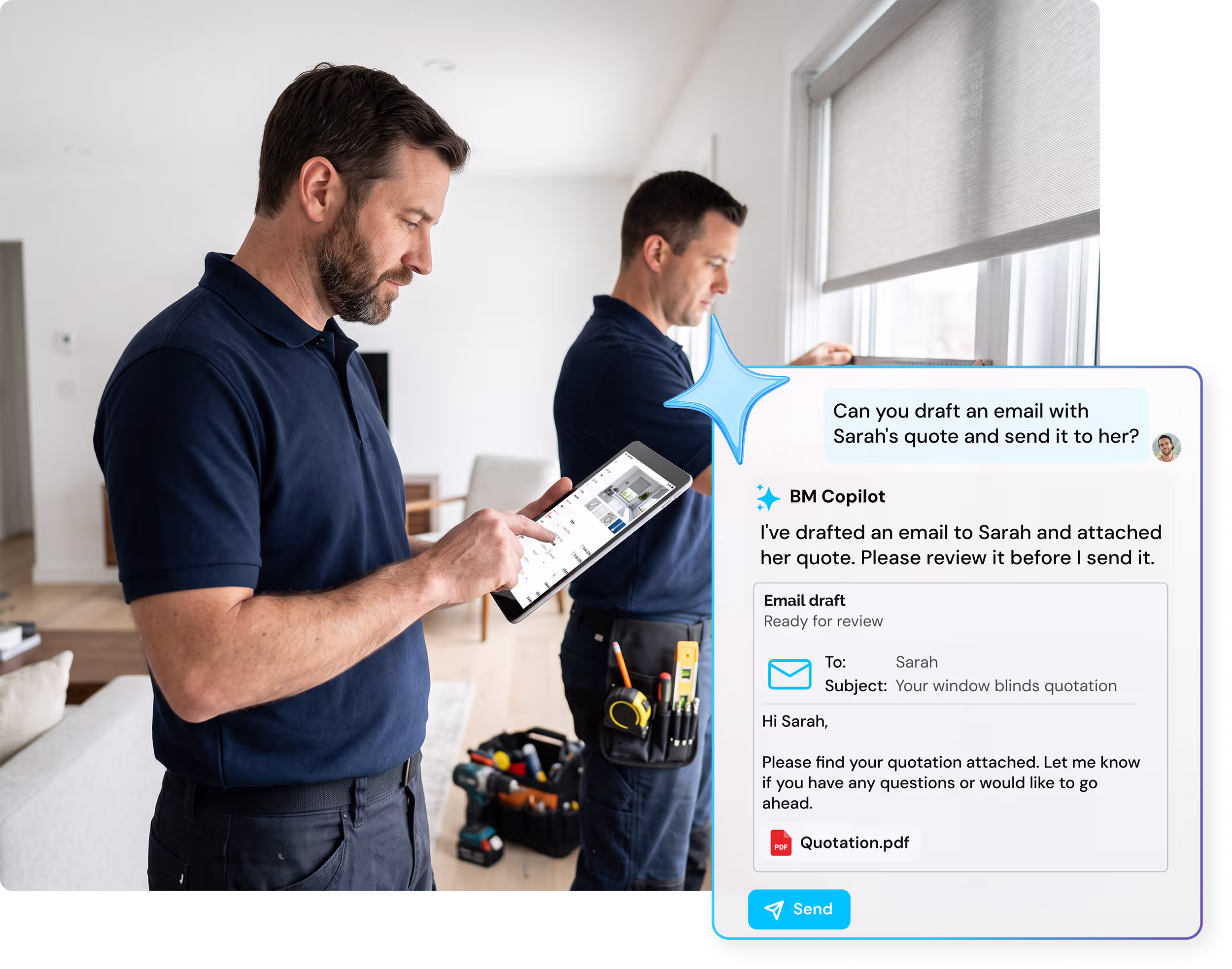 Know the job before you arrive with BM Copilot