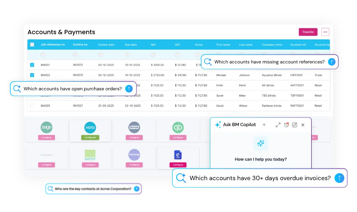 Accounts & Payments