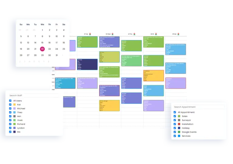 BlindMatrix smart appointment calendar